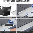 thumbnail image 4 of Gutter Guards 5 Inch, Leaf Filter for Gutters - Heavy Duty Aluminum 28ft Mesh Screen, Weatherproof Protection, DIY Install with Scissors & Gloves, All-Purpose Fit for Home Roof (Silver, 1-Pack), 4 of 9