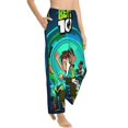 thumbnail image 2 of Ben 10 Women's Pajama Pants Ultra Soft Comfy Sleep Lounge Pants Cartoon Print Lightweight Casual Bottoms Loungewear, 2 of 8