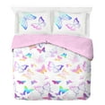 thumbnail image 4 of Saturday Park Ombre Butterflies 100% Organic Cotton Kids' Duvet Cover & Sham Set,Multi-color, Twin ,Duvet sets, 4 of 7