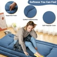thumbnail image 2 of Yeshouse colchón futón plegable para dormir, tatami estilo japonés para adultos, cama enrollable de suelo ideal para dormitorio, caravanas, viajes y camping, cómodo y fácil de guardar, 2 of 6
