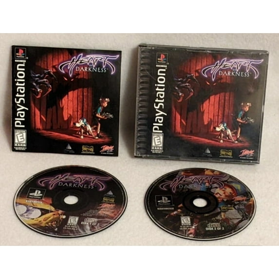 Pre-Owned Heart of Darkness - Complete in Box - Black Label - Tested - PS1 Playstation 1 PSX