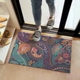 thumbnail image 2 of Multicolor Paisley Pattern Door Rugs,Washable Non Slip Door Mats Indoor,Decorative Door Mats,Entry Mat Indoor for Entrance,Bedroom,Kitchen,Bathroom,16"x24", 2 of 6
