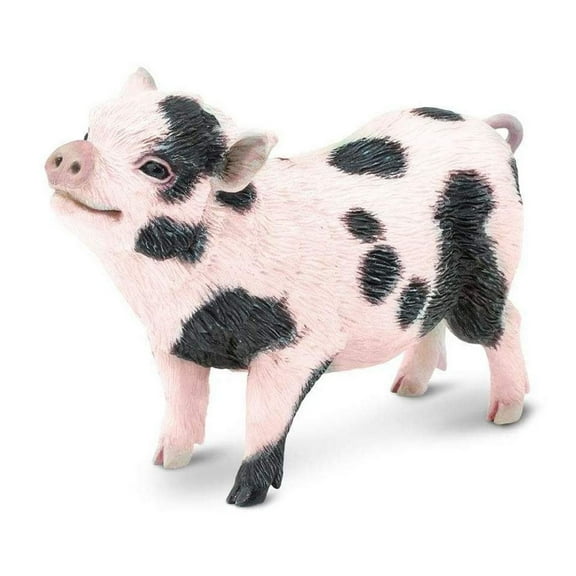 Safari Ltd. Pot-Bellied Pig Figurine - Detailed 5.25" Model Figure - Educational Toy for Boys, Girls, and Kids Ages 18M