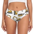 thumbnail image 1 of Balery Funny Excavator Ropa Interior de Algodón para Mujer con Dibujo – Braguitas Cómodas y Elásticas, Estilo Clásico-Small, 1 of 6