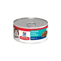 Hill's Science Diet Tender Tuna Dinner Wet Cat Food for 7 Senior Cats, 5.5oz Can 24pk