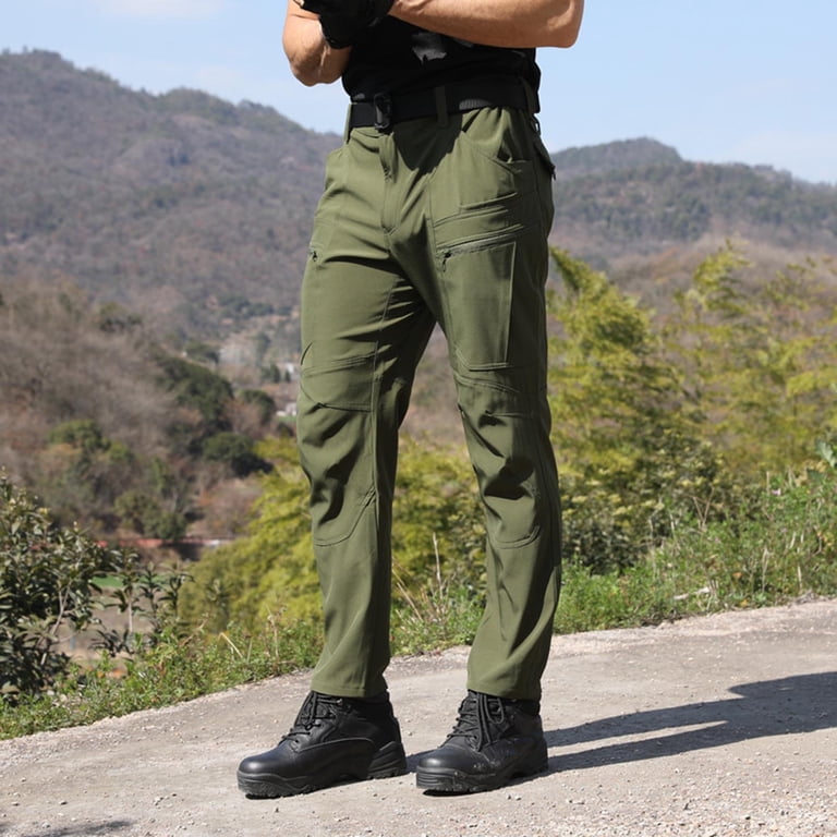 BXINGOHAI Men Cargo Pants Ripstop Hiking Work Pants Outdoor Multi