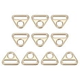 thumbnail image 1 of Unique Bargains 0.98' 25mm Adjuster Triangle with Bar Swivel Clip D Dee Ring Buckle, 10Pack Gold, 1 of 5