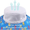 thumbnail image 4 of Chapeau de Soleil pour Fille Tout-Petit Chapeau de Plage Respirant Chapeau à Sangle de Menton Réglable 50+UPF, 4 of 7