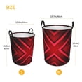 thumbnail image 5 of ZICANCN Red Grid Design Laundry Basket Organizer , Dirty Clothes Hamper for Bathroom Kids Girls Boys Laundry Hamper Small, 5 of 8