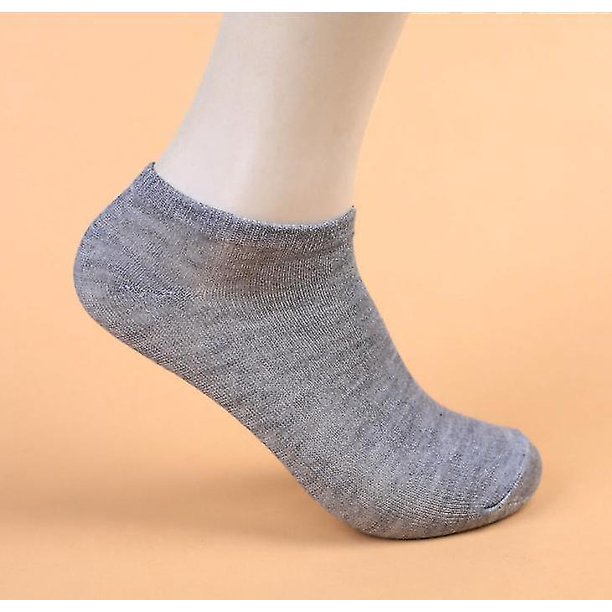 Calcetines de corte bajo para hombres y mujeres, calcetines reforzados antideslizantes de algodón informales al tobillo, paquete de 10