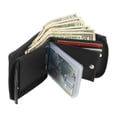 thumbnail image 4 of Genuine Leather Bifold Wallet For Men, Wallet with RFID Blocking (Black), 4 of 11