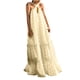 thumbnail image 1 of Vestidos para mujer Maxi vestido de moda bohemio con cuello en V suelto sin mangas sólido vestido de media pantorrilla Odeerbi  ODB-5, 1 of 9