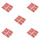 thumbnail image 1 of Soidarity 6 piezas de tiras de alimentación de silicona en forma de H de equilibrio de raqueta de tenis rojo Type2 NO2, 1 of 6