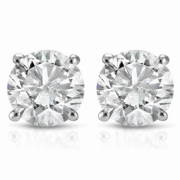 Pompeii 1 cttw Diamond Studs 14K White Gold (I-J,I2-I3)