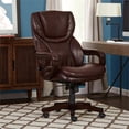 thumbnail image 2 of Pemberley Row Faux Leather Brown Office Chair Adjustable 47" Unassembled, 2 of 14