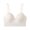Beige, variant on Jelly Bras for Women - S-2XL Seamless Wireless Padded Bralette with Support, Comfy Everyday T-Shirt Bra No Underwire Size XXXL,White