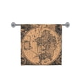 thumbnail image 2 of MKHERT Old Vintage Map of World Bath Towel Shower Towel Wash Cloth Face Towels 16x28 inches, 2 of 3