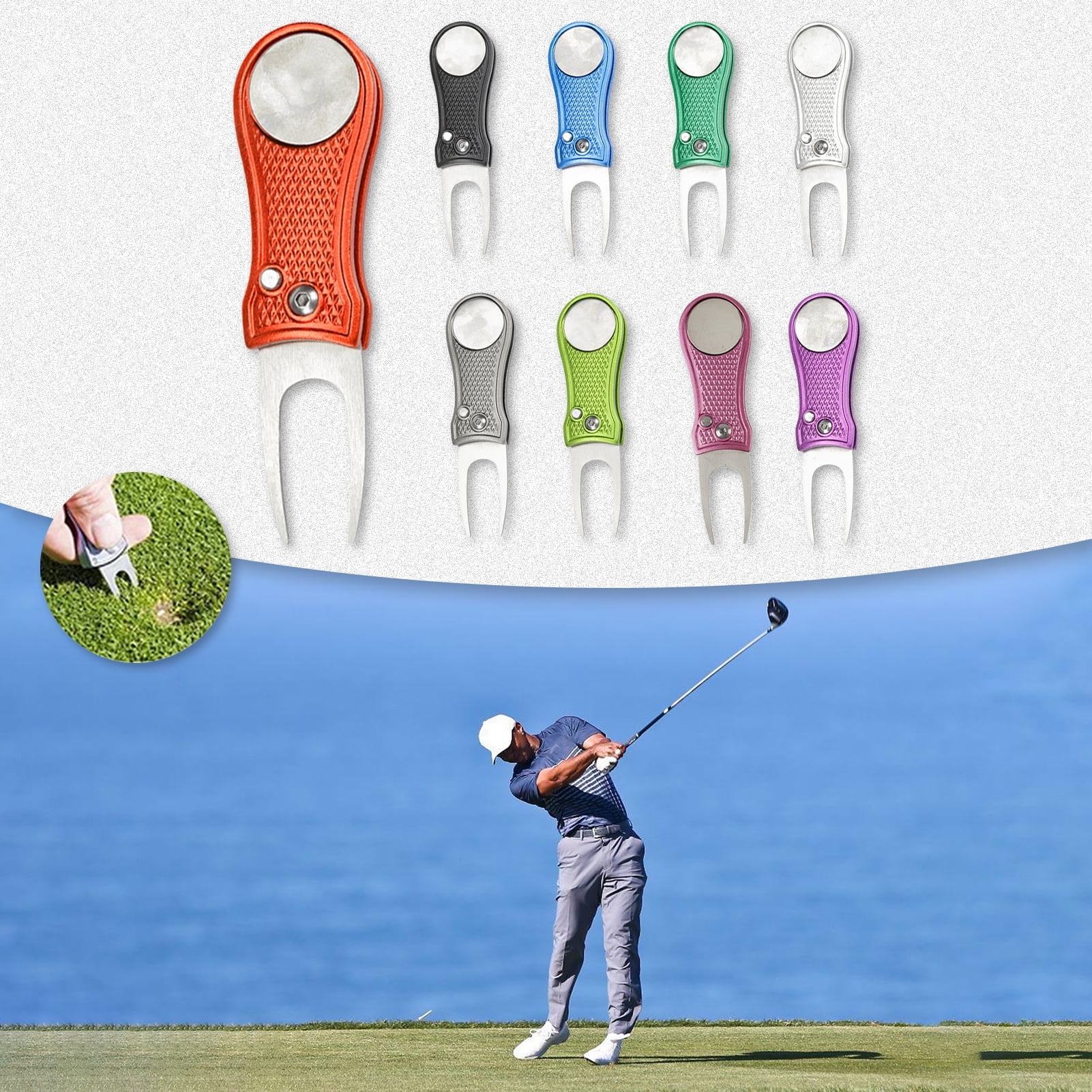 Archer Golf Pitchfork Putting Antioxidation Onepiece Design Repair