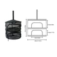 thumbnail image 5 of Jaula de secado Estante de cesta de secado de doble capa Multifuncional para Camping BBQ Home, 5 of 5