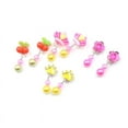 thumbnail image 5 of PENGXIANG 7Pairs Creative Lovely Acrylic Earrings Clip-On No Pierced Design For Children Girls Gift, 5 of 5