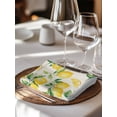 thumbnail image 6 of Lemon Cloth Napkins Set of 8 Reusable Dinner Napkins, Farmhouse Fruit Rustic Country Summer Plant Cocktail Napkin Washable Table Napkins for Wedding/Holiday Party/Baby Shower 20"x20", 6 of 7