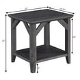 thumbnail image 4 of Convenience Concepts Table d'Appoint Winston avec Étagère en Finition Bois Gris Vieilli, 4 of 4