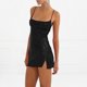 thumbnail image 5 of Vestido corto camisola para mujer vestido sin mangas con purpurina vestido de cóctel con correas ajustables, 5 of 7