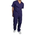 thumbnail image 4 of Medgear Scrubs Set - Unisex, Cargo Pants, V-Neck Top, Short Sleeve, Relaxed Fit, 4 of 7
