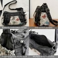 thumbnail image 5 of SPEKSEE Denim Purse Crossbody Bags, Boho Hobo Crossbody Bags for Women, Casual Y2K Travel Purse with Butterfly Pattern Lots of Pockets, 5 of 8