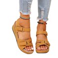 thumbnail image 1 of SUNSIOM Womens Wedge Platform Sandals Open Toe Summer Sandals Lightweight Non Slip Buckle Strap Wedge Shoes, 1 of 7