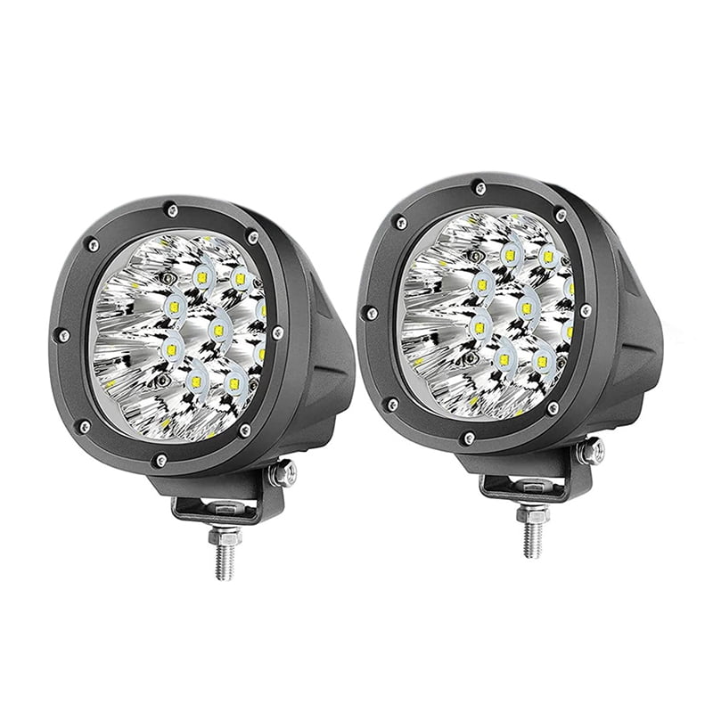 Round LED Fog Light 2PCS 4Inch 90W Offroad Spot Light for Trucks White