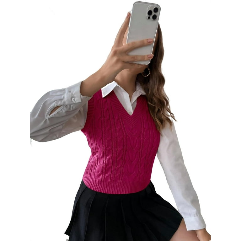 Walmart womens top sweater vest