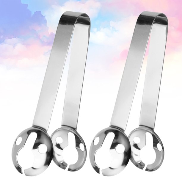 YSNOOWE 2Ud Cucharas Pinza Para Bolsa De Té Con Acero Inoxidable Resistente Para Uso En Cocina