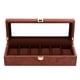 thumbnail image 1 of EeaseMX 1 caja de reloj vintage de madera con 6 ranuras para guardar relojes., 1 of 7