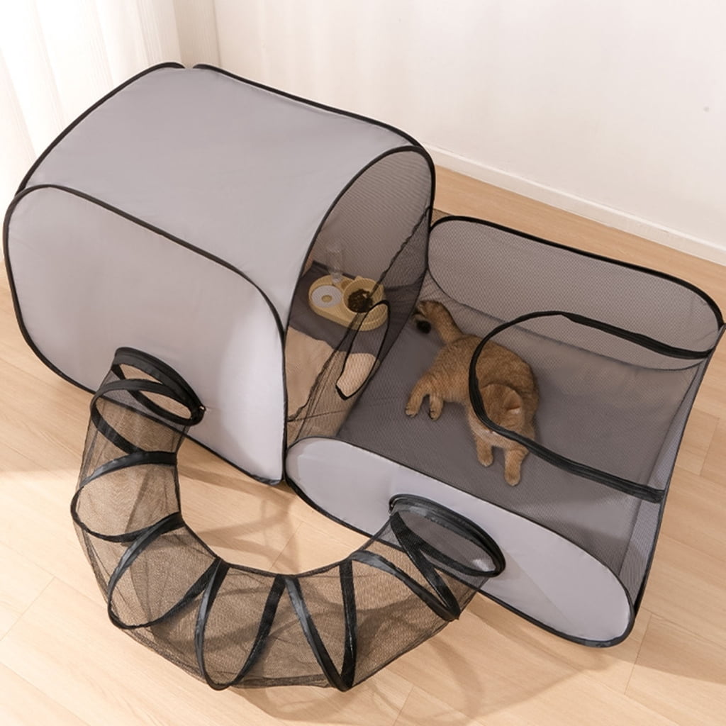 Cats Carriers Tunnel Hoouse Pet Friendly Fabric Convertible Playpen Shelter House Outdoor Travel Tent