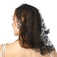 thumbnail image 5 of Lace Mass Veil Traditional Wedding Church Bridal Veil Mantilla Veil for Formal, 5 of 9