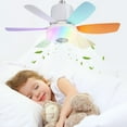 thumbnail image 3 of Socket Fan Light With Remote Timing Wireless Fan For Bedroom Ceiling Fan with Light (Colorful Upgrade), 3 of 10