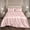 Blush, variant on Premium Satin Bedroom Sheet Set (4-Piece) Color:Black Size:Full