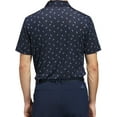 thumbnail image 2 of Adidas Golf Men's Ultimate365 Printed Mesh Polo Shirt, Medium Navy/Silver -, 2 of 2