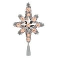 thumbnail image 2 of Northlight 11" Silver Lighted Tinsel Star of Bethlehem Christmas Tree Topper - Clear Lights, 2 of 3