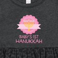 thumbnail image 4 of Inktastic Babys 1st Hanukkah Girls Baby Dress, 4 of 5