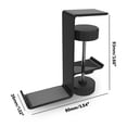 thumbnail image 3 of Qisuw Universal Aluminum Alloy Headphone Hanger Stand for Desk Cabinet Headset Holder, 3 of 13