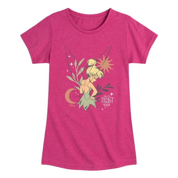 Tinker Bell - Sun And Moon Tink - Youth Girls Fitted Short Sleeve T-Shirt