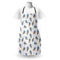 thumbnail image 3 of Ice Cream Apron, Cones Summer Flavors Freshness Flowers Hearts Pastel Cartoon, Unisex Kitchen Bib with Adjustable Neck for Cooking Gardening, Adult Size, Pale Blue Tan and Pale Yellow, by Ambesonne, 3 of 4