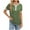 Green, variant on Tnhcen Women's Summer Henley Neck Button Front Blouse | Color Blocking T-Shirt with Embroidered Jacquard | Plus Size Friendly (S-2XL) Nylon Spandex Blend Tops