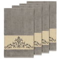 thumbnail image 2 of Authentic Hotel and Spa  Grey Turkish Cotton Scrollwork Embroidered Bath Towels (Set of 4), 2 of 3