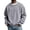 Gray, variant on Men's Crew Neck Long Sleeve Solid Sweatshirt Lightweight Casual Pullover Comfortable Basic Top for Fall Winter Everyday Wear and Weekend Outings Yellow M