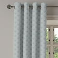 thumbnail image 3 of Ambesonne Geometric Grommet Curtain, Oriental Petals, 50" x 54", Grey Beige, 3 of 6