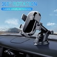 thumbnail image 3 of Car Phone Holder,Car Mobile Phone Bracket Center Console Dashboard Ar Navigation Multi-Function Car Bracket,Black, 3 of 3