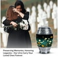thumbnail image 4 of Colorful & Vibrant Field Of Flowers Keepsake Urn, Cremation Urns For Men, Urn For Ashes Adult Male, Mini Urn For Human Ashes, Miniature Urn 3 Inch, Funeral Urns For Human Ashes Adult, Metal Urn 2PCS, 4 of 5